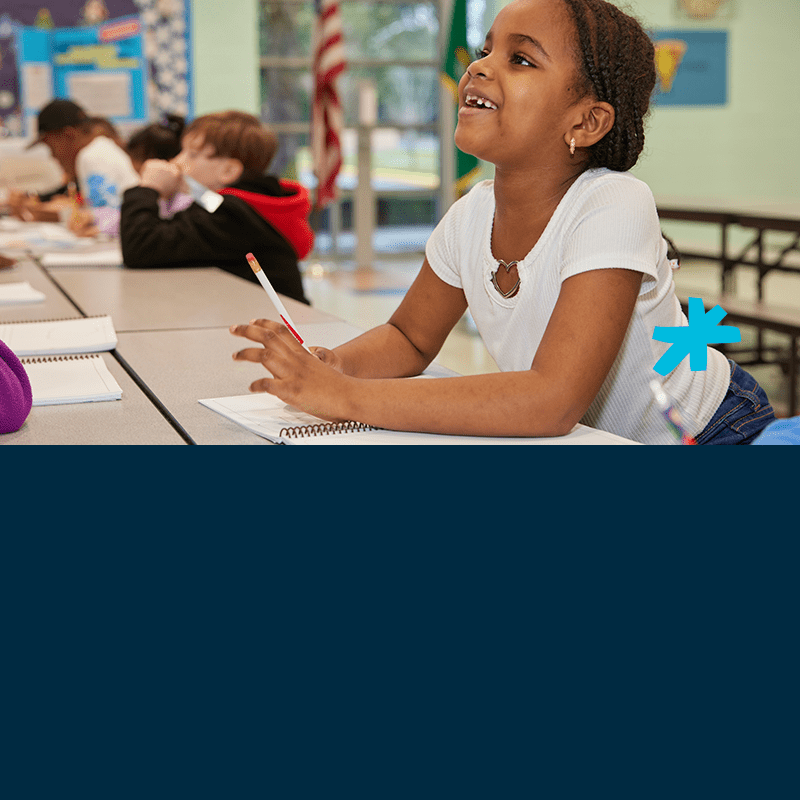 Girl learning at Champions